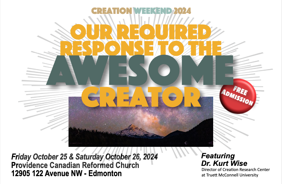 Creation Weekend 2024 – October 25 & 26